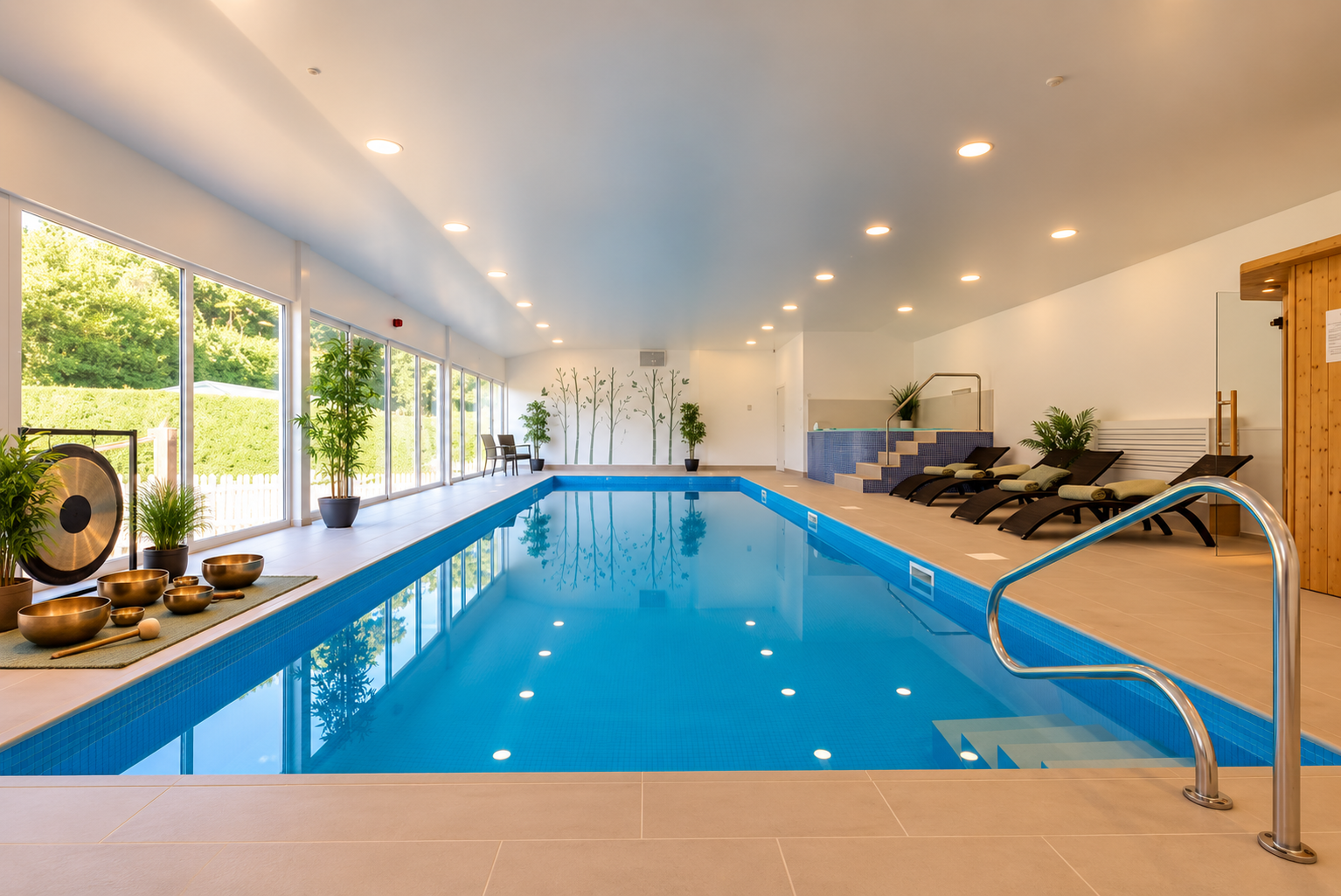 Burlton Cottages & Spa — floating sound bath venue in Burlton