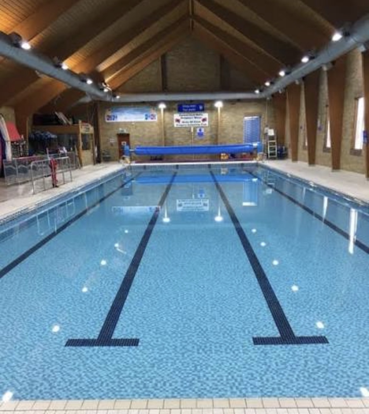 The full swimming pool at Chirk Leisure & Activity Centre
